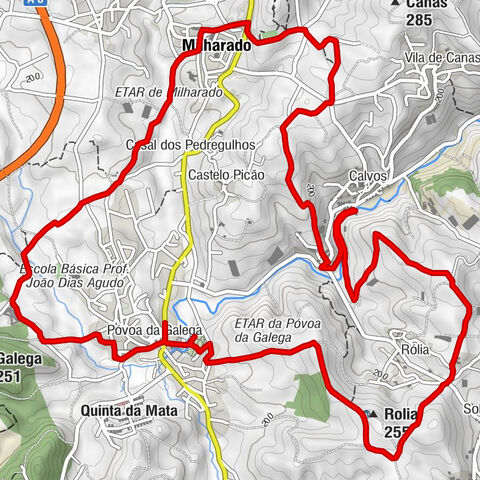 Póvoa da Galega - Rolia - Calvos - Milharado