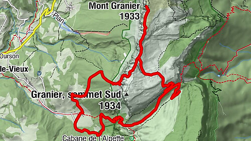Entremont-le-Vieux - Mont Granier - Balme à Collomb - La Plagne