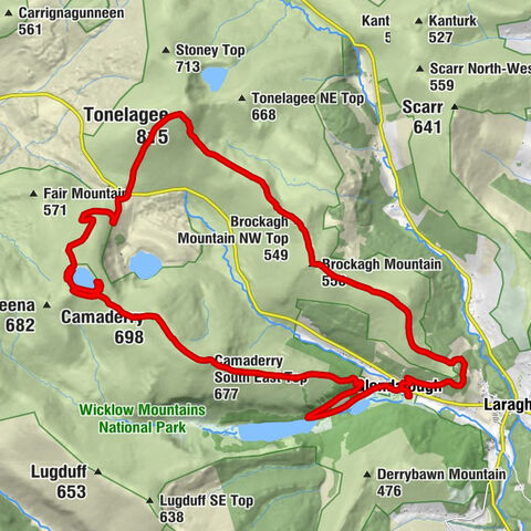 Glendalough - Camaderry South East Top - Camaderry - Tonelagee