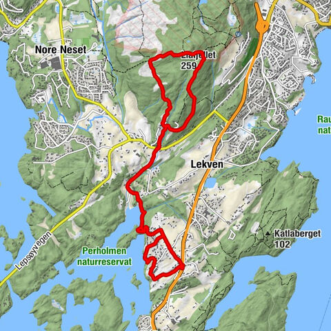 Haugland - Ytre Haugland - Tuen - Liafjellet