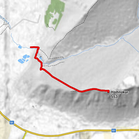 Kúafoss - Lambafossar - Háifoss - Háihnúkur