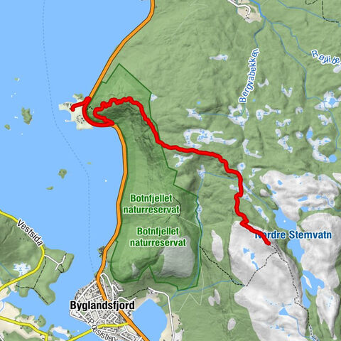 Neset - Rinden - Vinddalsristi - Årdalsknapen