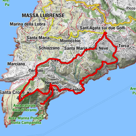 Sant'Agata sui due Golfi - Sant'Antonio da Padova - Monte Santa Croce - Santa Maria della Neve