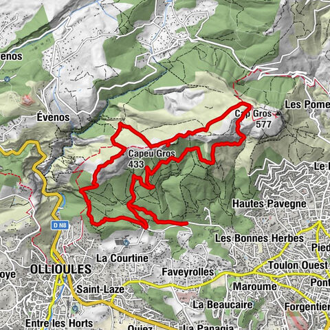 Ollioules - Capeu Gros - Grotte du Croupatier - Toulon