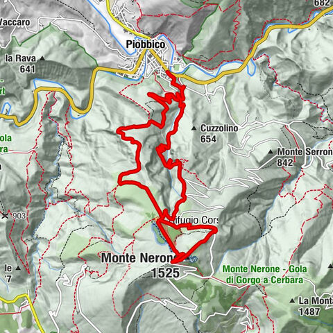 La Colombara - Chiesa di Santa Maria in Val d'Abisso - Rifugio Corsini - Monte Nerone