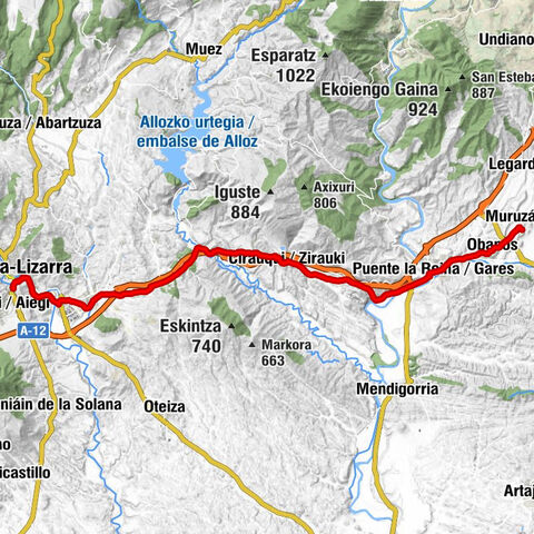 Muruzábal - Iglesia de San Román - Lizarrara - Estella-Lizarra