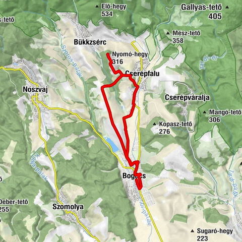 Bogács - Szent Márton-templom - Kőkorszaki Pocak-tömő Étterem és Pizzéria - Nyomó-hegy