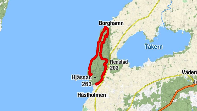 Västra Tollstad - Älvarums udde - Svartsvall - Renstad