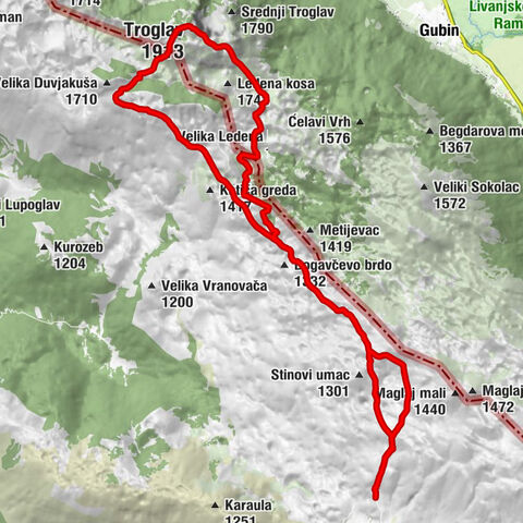 Planinarska kuća Sveti Jakov - Vjetar s Dinare - Troglav - Planinarsko sklonište Pume