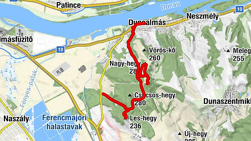 Szomód - Köpite-hegy - Nagy-hegy - Dunaalmás