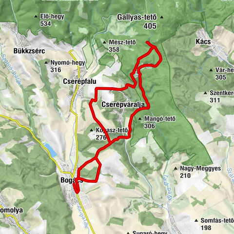 Bogács - Szent Márton-templom - Farkas-kői-sziklaüreg - Kis-Farkas-kő