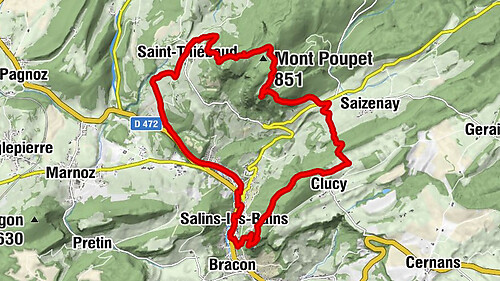 Salins-les-Bains - Église Saint-Anatoile - Chapelle Saint-Joseph - Mont Poupet