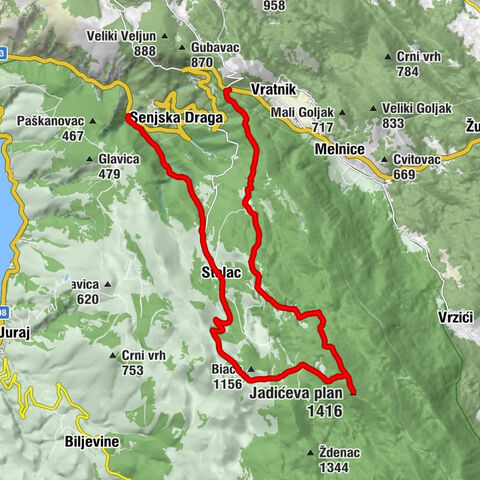 Crni Kal - Jadićeva plan - Kuća Sijaset - Konoba stric Luka