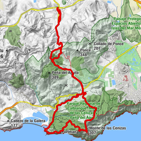 Llano del Beal - Monte de las Cenizas - Punta Negra - El Cubano