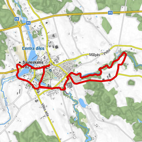 Mālpils - Sauleskalns - Vīnkalniņa avots