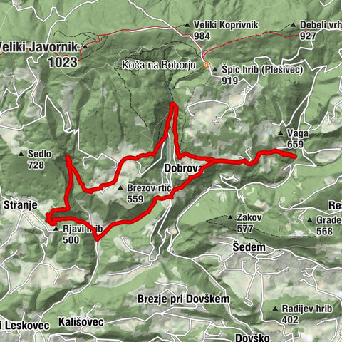 Der Weg zu den vier Wasserfällen