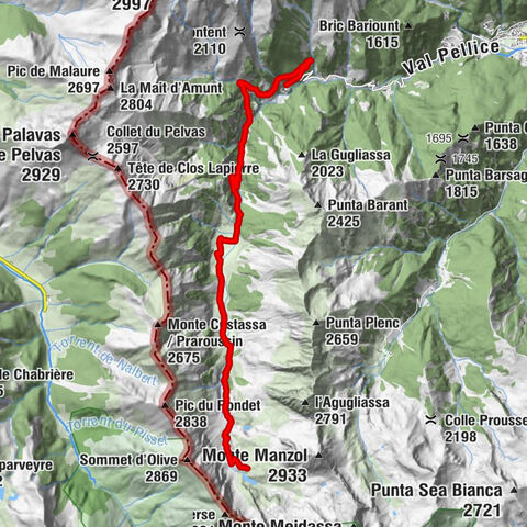 BOBBIO PELLICE Von Villanova zur Schutzhütte Granero
