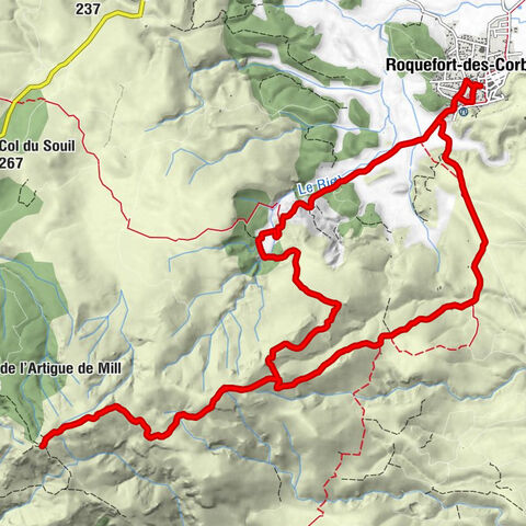 Roquefort-des-Corbières - Barrenc de la Serre - Pic del Poul