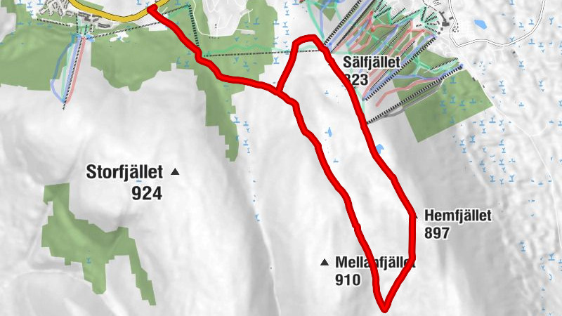 Malung-Sälens kommun - Snögubben - Sälfjället - Hemfjället