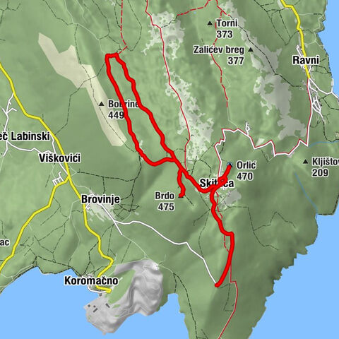 Skitača - Planinarska kuća Skitača - Orlić - Brdo