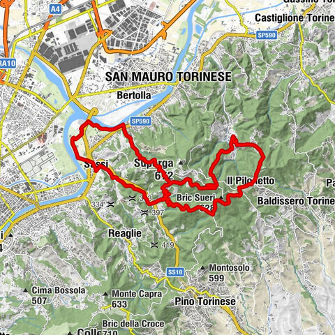 TORINO - Doppelschleife mit 3 adrenalingeladenen MTB-Abfahrten