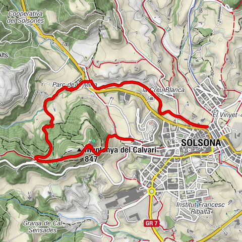 Olius - Muntanya del Calvari - Ermita de Sant Pere Màrtir - Solsona