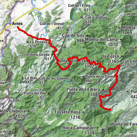 Arnes - l'Espina - Coll d'Alfara - Alfara de Carles