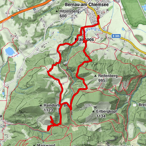 Bernau am Chiemsee - Mariengrotte - Herren-Alm