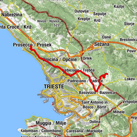 Etappe 35 Alpe-Adria-Trail: Prosecco – Lipica