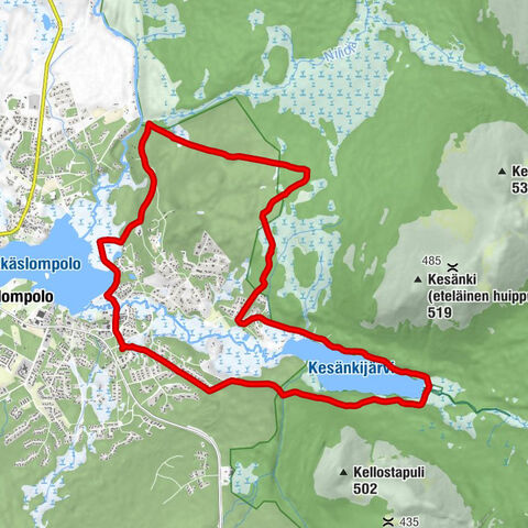 Kolari - Kesänkijärvi kota - Kesänkilähde