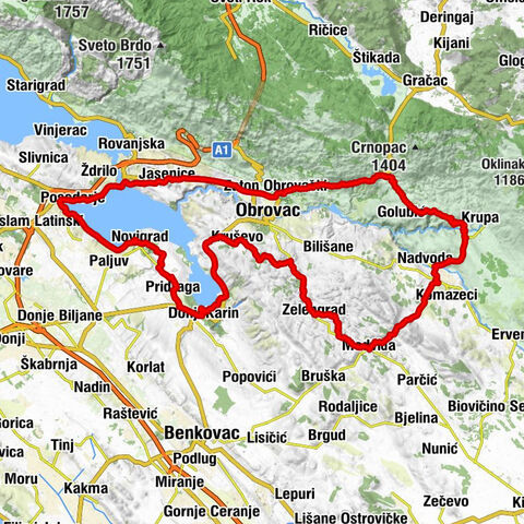 Posedarje - Sveti Petar - Krnješka glavica - Maslenica