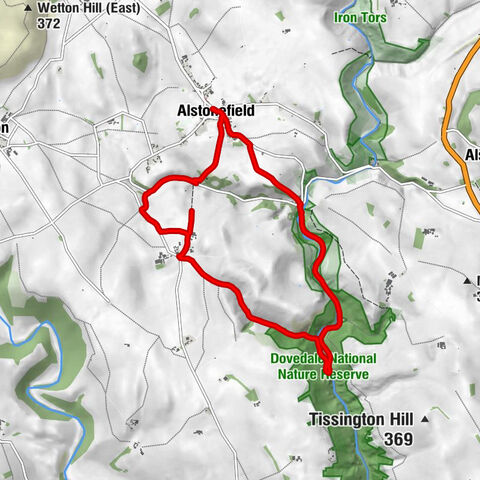 Alstonefield - Milldale - Dove Holes - The George