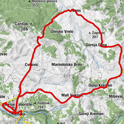 Slunj - Rastoke - Gornje Taborište - Paulići