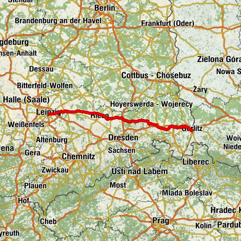 Zgorzelec - Totenstein - Liebschützberg - Leipzig