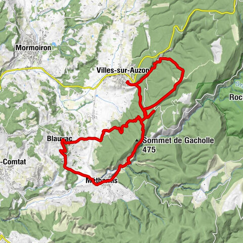 Villes-sur-Auzon - Aven de Crussin - La Calade - Église Saint Sébastien