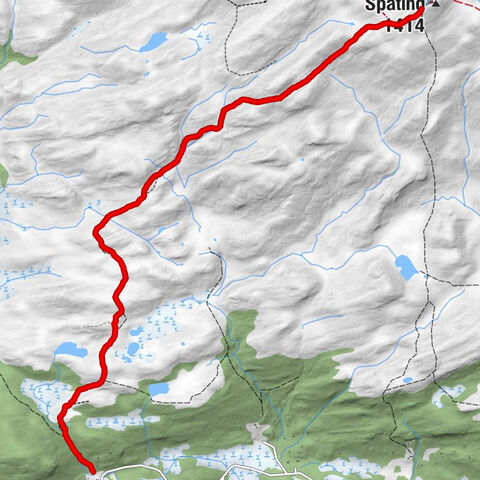 Etnedal - Skaret - Bergsæterklufta - Spåtind