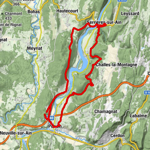 Poncin - La Cueille - Serrières-sur-Ain - Merloz