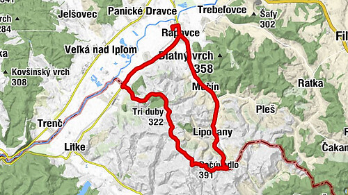 Rapovce - Počúvadlo - Tri duby - svätého Martina