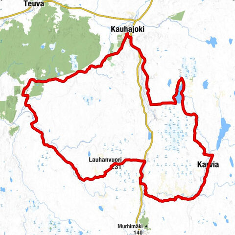 Opas - Nummijärven kirkko - Lauhanvuori - Kauhajoki