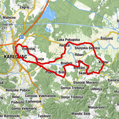 Karlovac - crkva svetog Ivana Krstitelja - crkva svetog Roka - Gaza