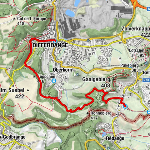 Differdange - Mosquée Afnane Differdange - Köppchen - Belval-Rédange