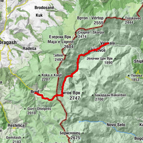 Вешала - Бозовце - Водопади Лешница - Brod