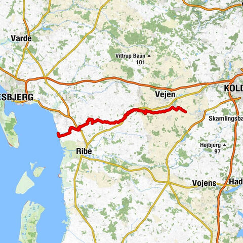Esbjerg Kommune - Vilslev Spang - Kongeådal - Vejen Kommune