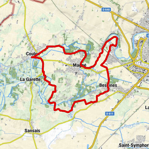 Coulon - Bourg de Coulon - La Repentie - Le Gué de Magné