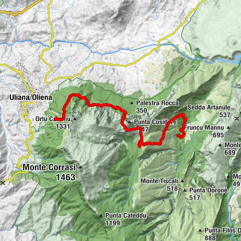 Monte Maccione - Cuile Su Vicu II - Cuile Su Vicu I - Ulìana/Oliena