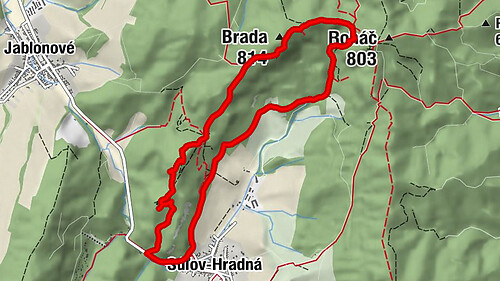 Súľov-Hradná - Pod Zámkom - Brada