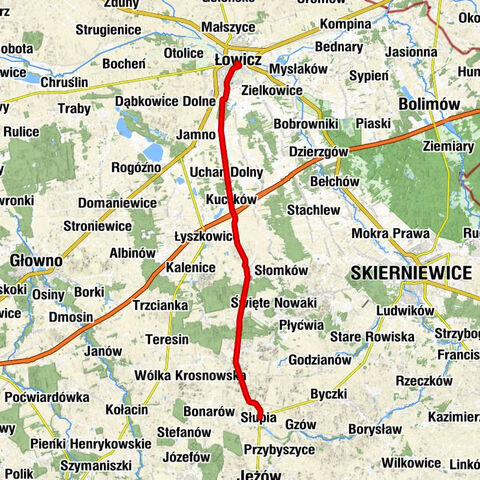 Łowicz - Kaplica cmentarna - Kościół pw. Świętego Mikołaja - Słupia