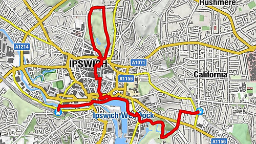 Derby Road - St Bartholomew's Church - Alan Road Methodist Church - Ipswich