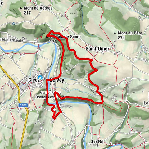 Clécy - Église Saint-Laurent - Le Pain de Sucre - La Faverie