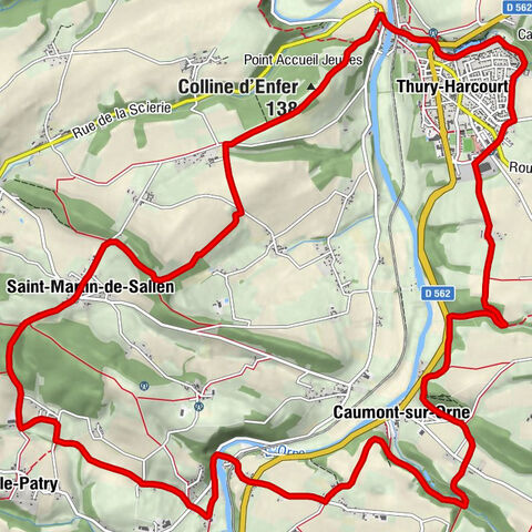 La Roche Bouquet - Thury-Harcourt - Église Saint-Martin - Colline d'Enfer